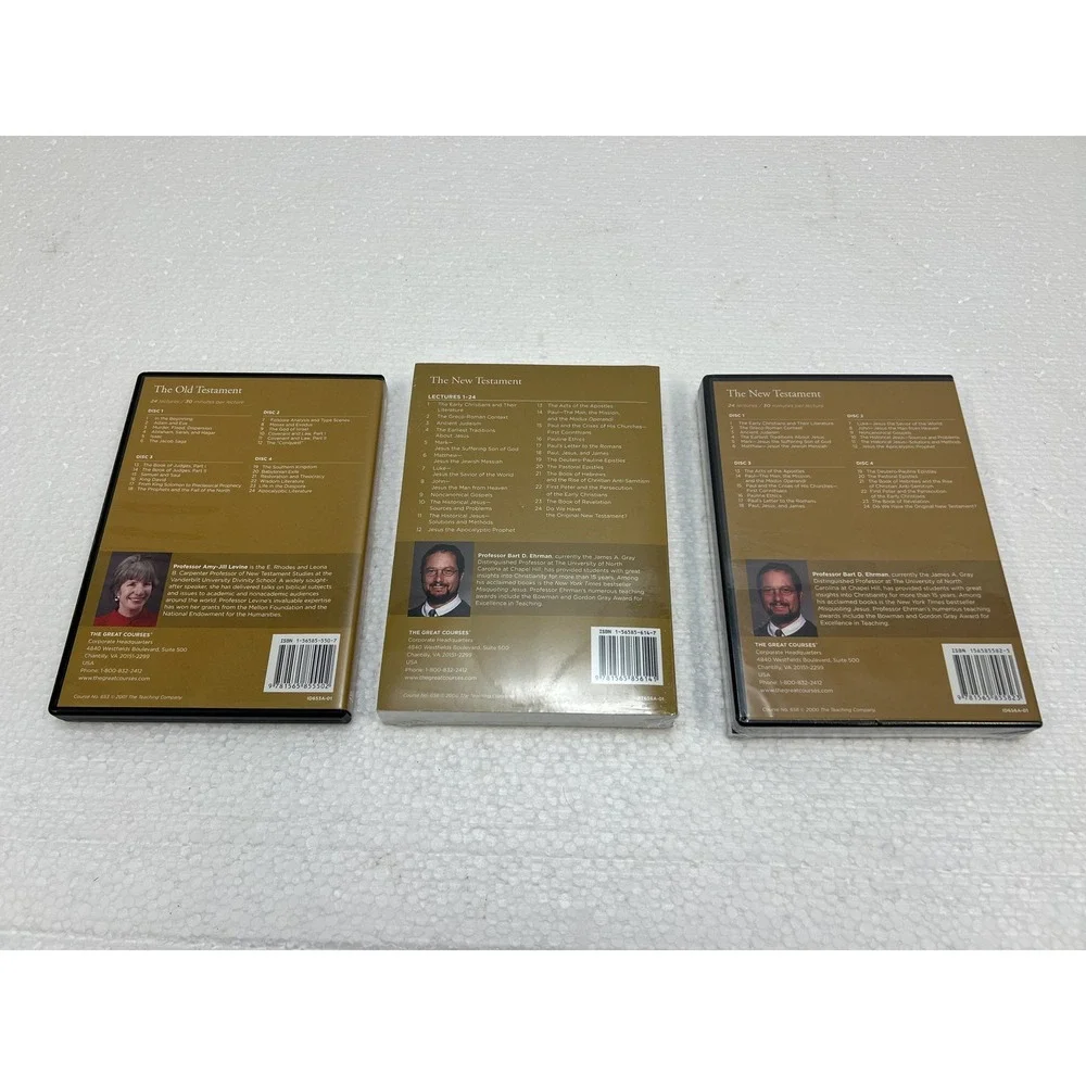 The Great Courses Old Testament & New Testament DVD Lectures Guidebooks LOT